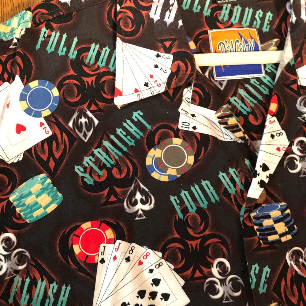 D’EM CRAZY Las Vegas/Card/Poker Shirt - Picture 2 of 3